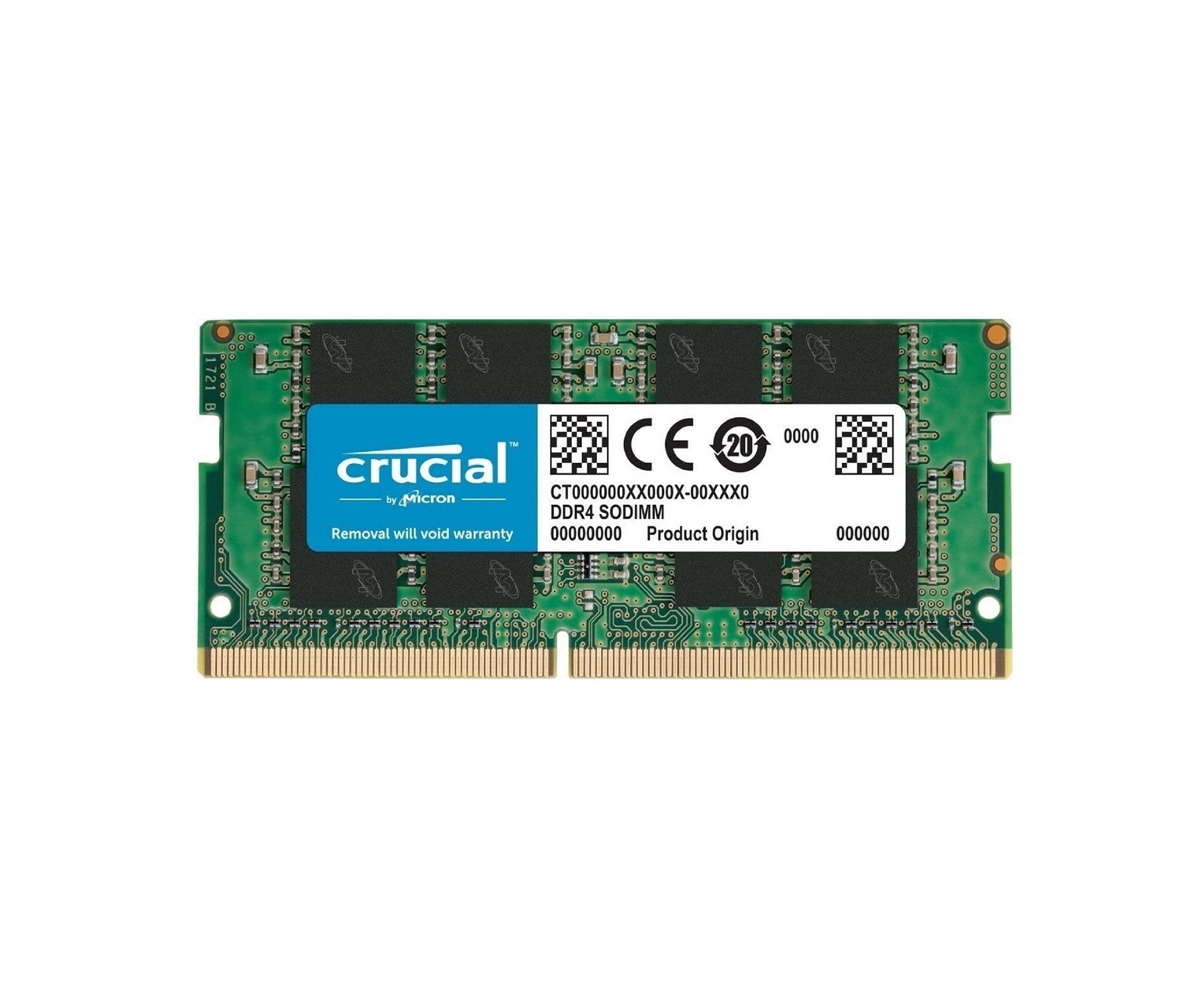 Crucial CT8G4SFS832A Memoria da 8 GB DDR4, 3200 MT/s, PC4-25600, CL22, Single Rank x8, SODIMM, 260-Pin 